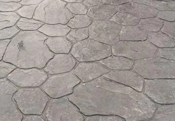 This image shows a stamped concrete floor.