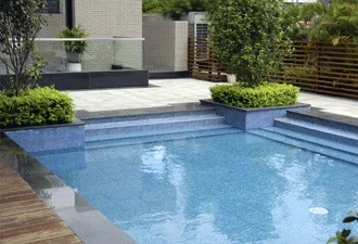 This image shows a resurfaced pool deck.