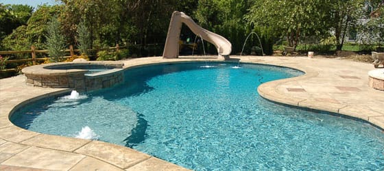 This image shows a resurfaced pool deck.