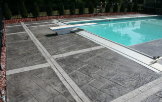 This image shows a pool deck overlay done on a pool area in Phoenix.